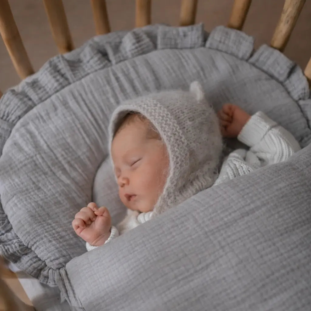 Babyschlafsack Dreamy Musselin - 2.5 TOG Ganzjahres-Schlafsack mit Rüschenkrone