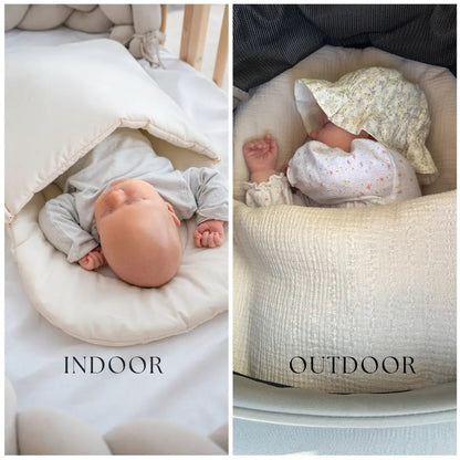 Babyschlafsack Sleepy Musselin - 2.5 TOG Ganzjahres-Schlafsack ab Geburt