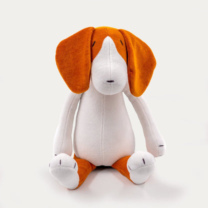 Kuscheltier Hund Beagle Barry - 42cm Premium Plüschhund aus GOTS-Bio-Baumwolle (Made in France)