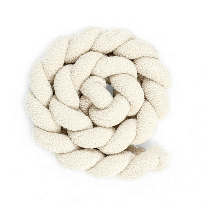 Bettschlange Bouclé geflochten - Weicher Teddy-Bettzopf fürs Baby- & Kinderbett