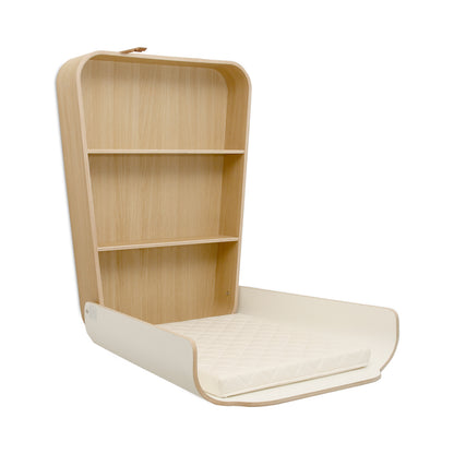 NOGA Wandwickeltisch – Platzsparendes Design-Wunder aus Birkensperrholz