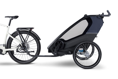 Croozer Lykke 2 Fahrradanhänger - Kompakter Zweisitzer Blueberry Blue