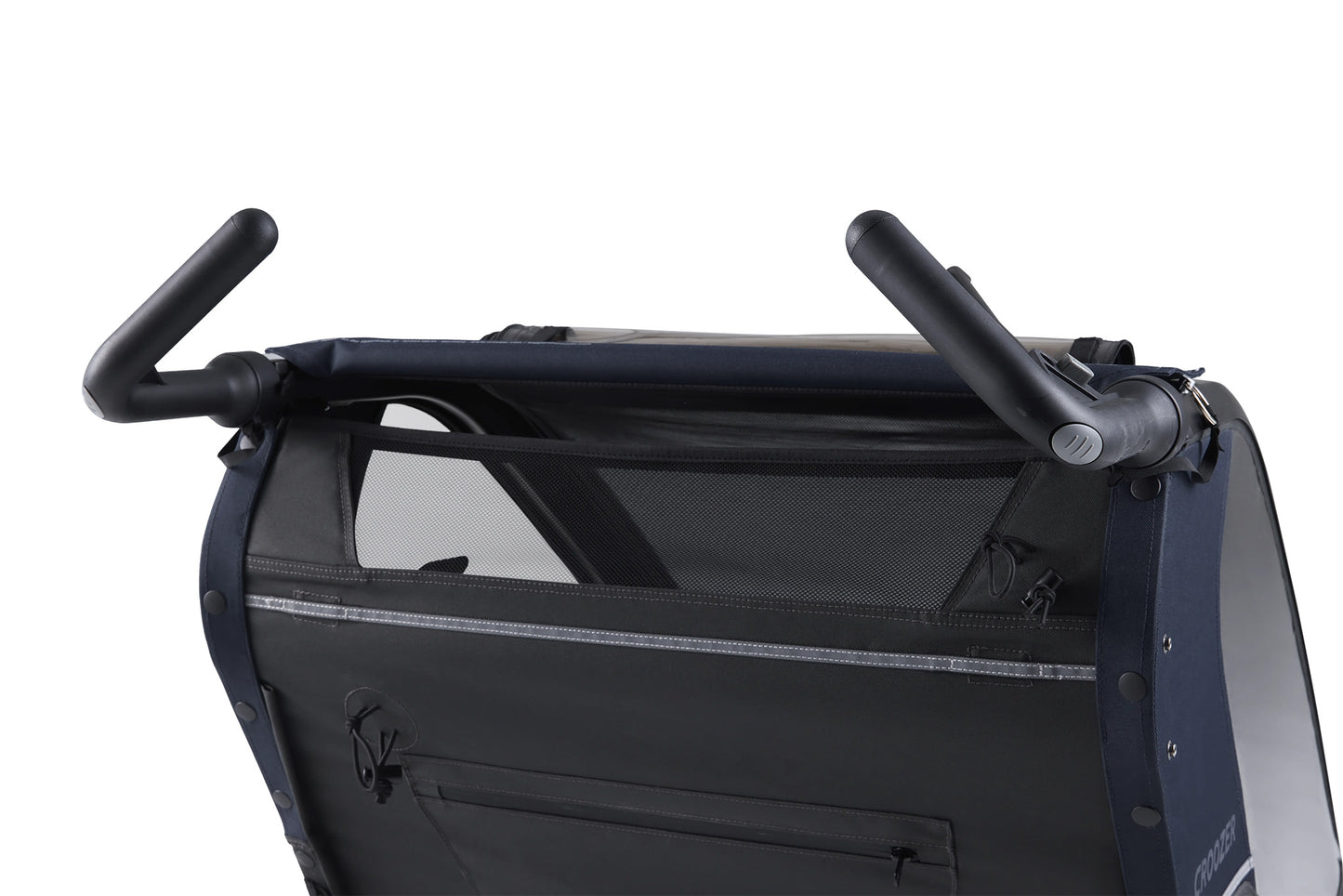 Croozer Lykke 2 Fahrradanhänger - Kompakter Zweisitzer Blueberry Blue
