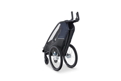 Croozer Lykke 2 Fahrradanhänger - Kompakter Zweisitzer Blueberry Blue