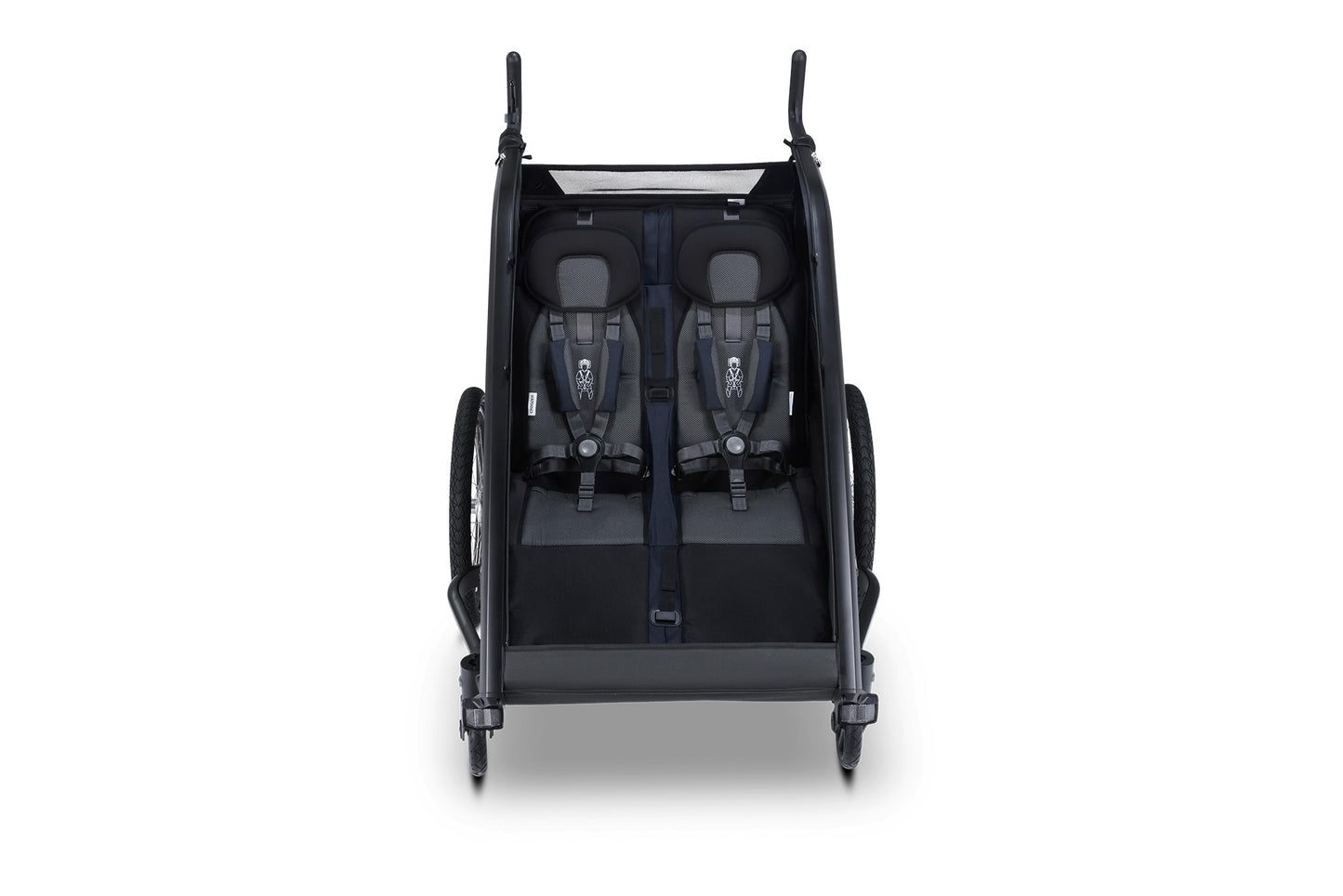 Croozer Lykke 2 Fahrradanhänger - Kompakter Zweisitzer Blueberry Blue