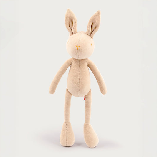 Kuscheltier Hase Daniel - 32cm Premium Stoffhase aus GOTS-Bio-Baumwolle (Made in France)