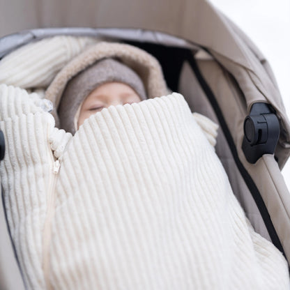 Winterfußsack Cord - Warm gefütterter Kinderwagen-Fußsack (3.5 TOG)