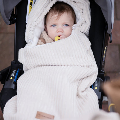 Winterfußsack Cord - Warm gefütterter Kinderwagen-Fußsack (3.5 TOG)