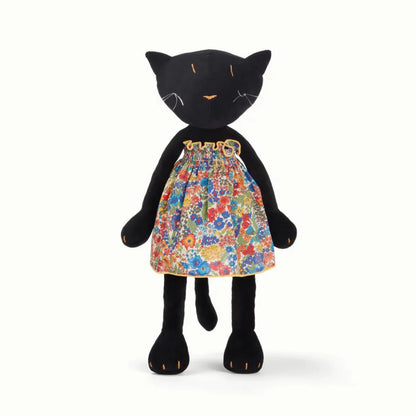 Kuscheltier Katze Gisel - 44cm Premium Plüschkatze aus Bio-Baumwolle (Made in France)
