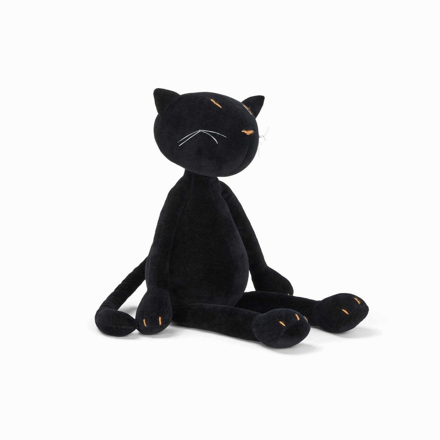 Kuscheltier Katze Gisel - 44cm Premium Plüschkatze aus Bio-Baumwolle (Made in France)