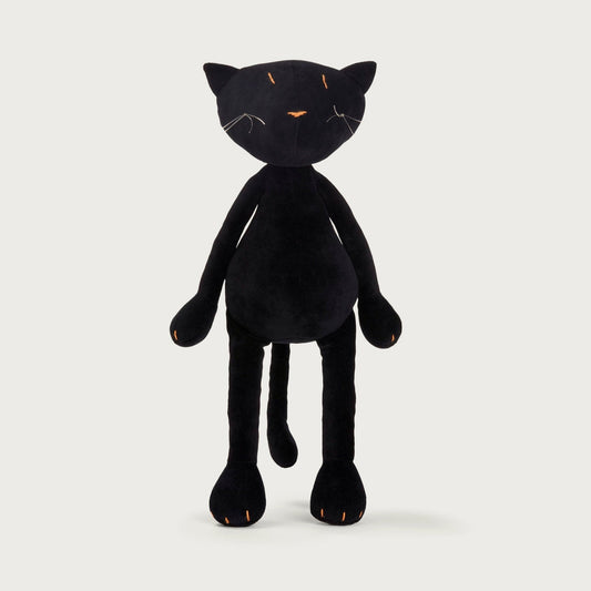 Kuscheltier Katze Gisel - 44cm Premium Plüschkatze aus Bio-Baumwolle (Made in France)