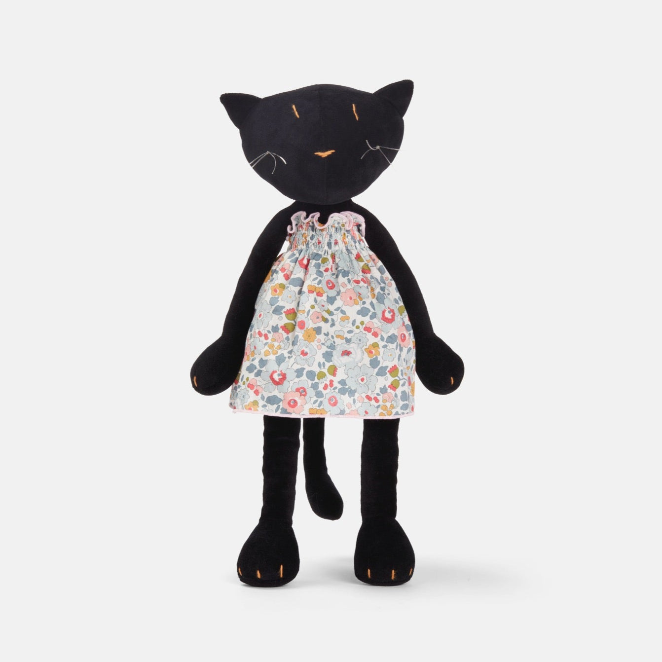 Kuscheltier Katze Gisel - 44cm Premium Plüschkatze aus Bio-Baumwolle (Made in France)