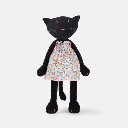Kuscheltier Katze Gisel - 44cm Premium Plüschkatze aus Bio-Baumwolle (Made in France)