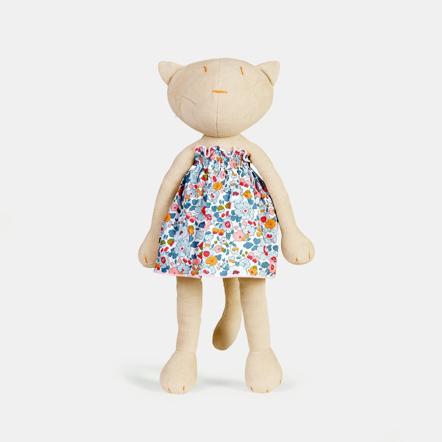 Kuscheltier Katze Gisel - 44cm Premium Plüschkatze aus Bio-Baumwolle (Made in France)
