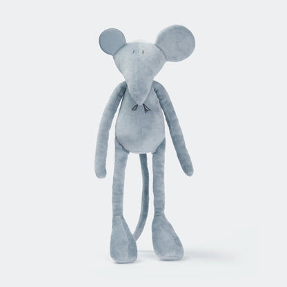 Kuscheltier Maus Hector - 48cm Premium Stofftier aus GOTS-Bio-Baumwolle (Made in France)