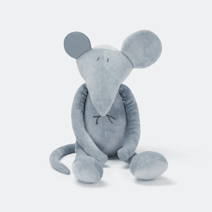 Kuscheltier Maus Hector - 48cm Premium Stofftier aus GOTS-Bio-Baumwolle (Made in France)