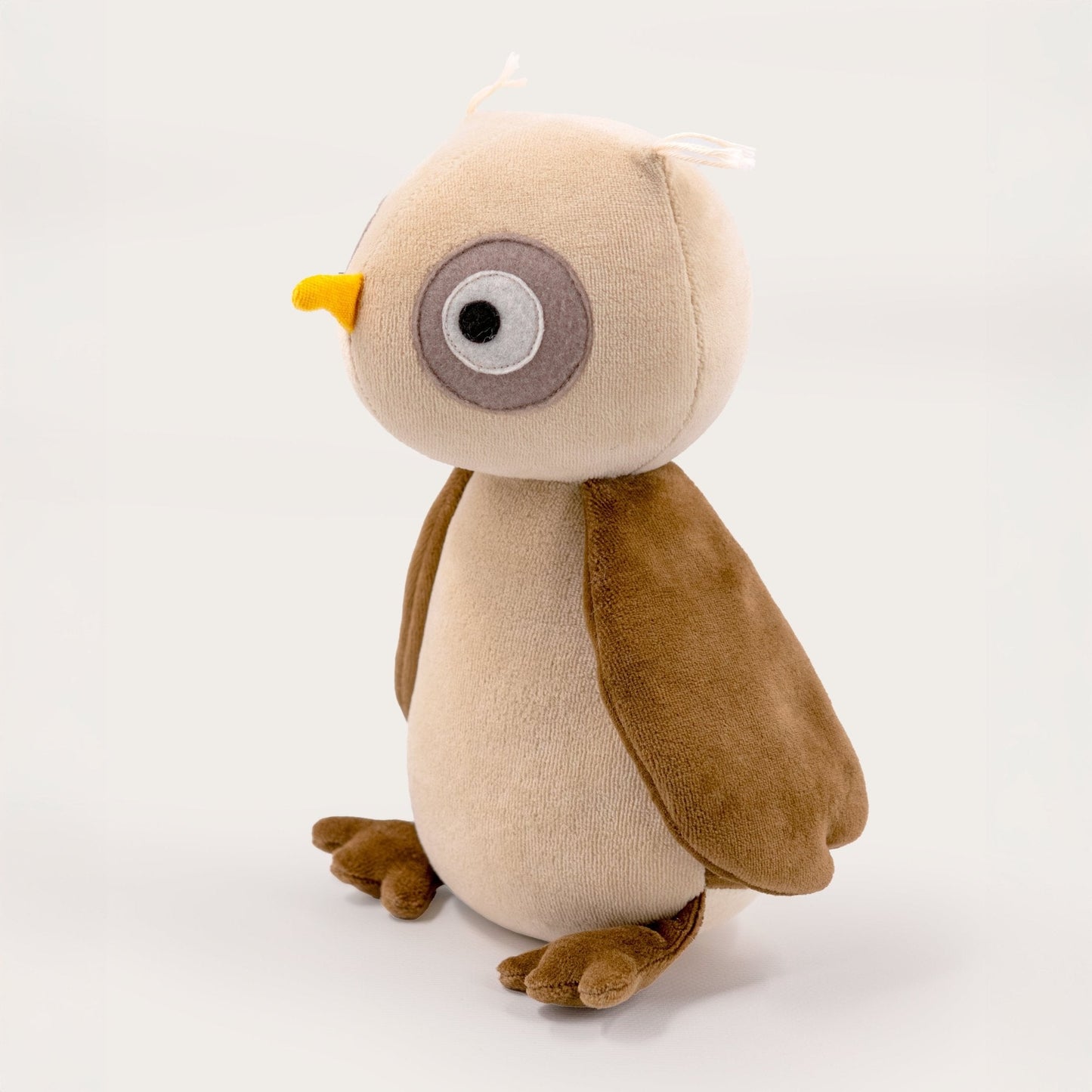Kuscheltier Eule Ida - 28cm Premium Plüscheule aus GOTS-Bio-Baumwolle (Made in France)