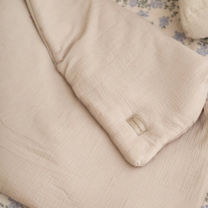 Kinderbettwäsche Musselin einfarbig - 2.5 TOG Bettwäsche-Set mit Kissen & Decke