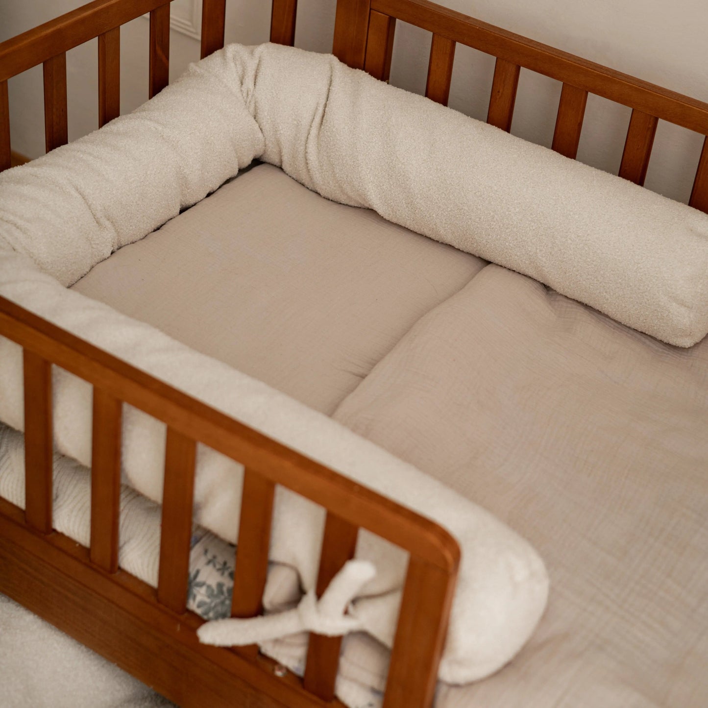 Kinderbettwäsche Musselin einfarbig - 2.5 TOG Bettwäsche-Set mit Kissen & Decke
