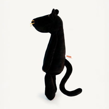 Kuscheltier Panther Indira - 42cm Premium Plüschpanther aus Bio-Baumwolle (Made in France)