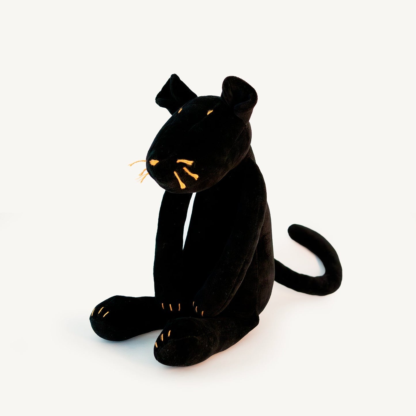 Kuscheltier Panther Indira - 42cm Premium Plüschpanther aus Bio-Baumwolle (Made in France)