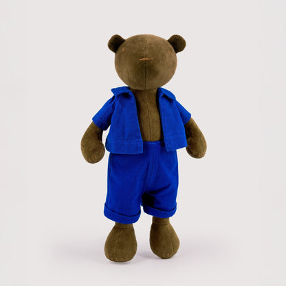 Kuscheltier Bär Jermaine - 42cm Premium Teddybär aus Bio-Baumwolle (Made in France)