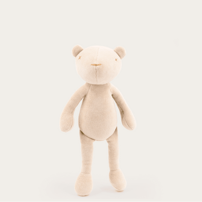 Kuscheltier Bär Jermaine - 33cm Premium Teddybär aus Bio-Baumwolle (Made in France)