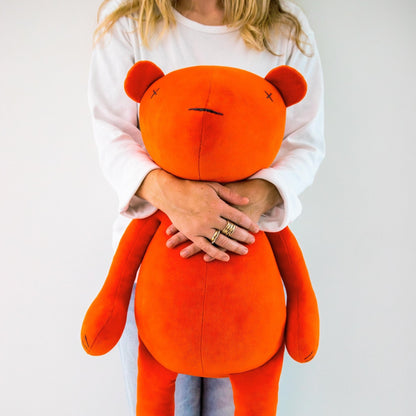 XXL Kuscheltier Bär Jermaine - 80cm Riesen-Teddybär aus Bio-Baumwolle (Made in France)