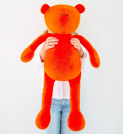 XXL Kuscheltier Bär Jermaine - 80cm Riesen-Teddybär aus Bio-Baumwolle (Made in France)