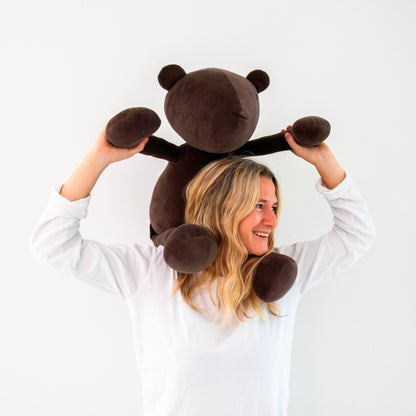 XXL Kuscheltier Bär Jermaine - 80cm Riesen-Teddybär aus Bio-Baumwolle (Made in France)