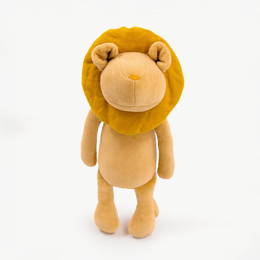 Kuscheltier Löwe Leo - Premium Löwenbaby aus GOTS-Bio-Baumwolle (Made in France)