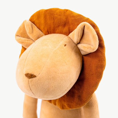 Kuscheltier Löwe Louis - 40cm Premium Löwe aus GOTS-Bio-Baumwolle (Made in France)
