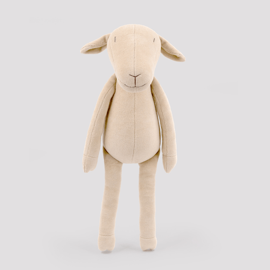 Kuscheltier Schaf Maia - 44cm Premium Plüschschaf aus GOTS-Bio-Baumwolle (Made in France)