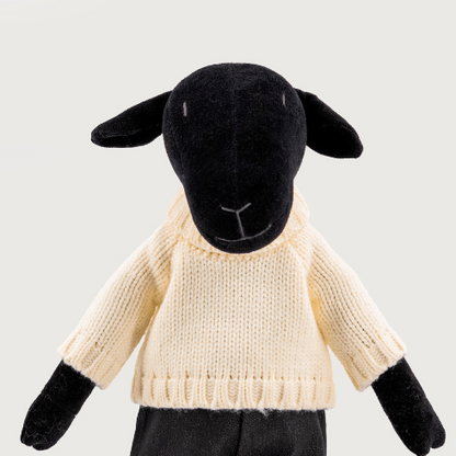 Kuscheltier Schaf Maia - 44cm Premium Plüschschaf aus GOTS-Bio-Baumwolle (Made in France)