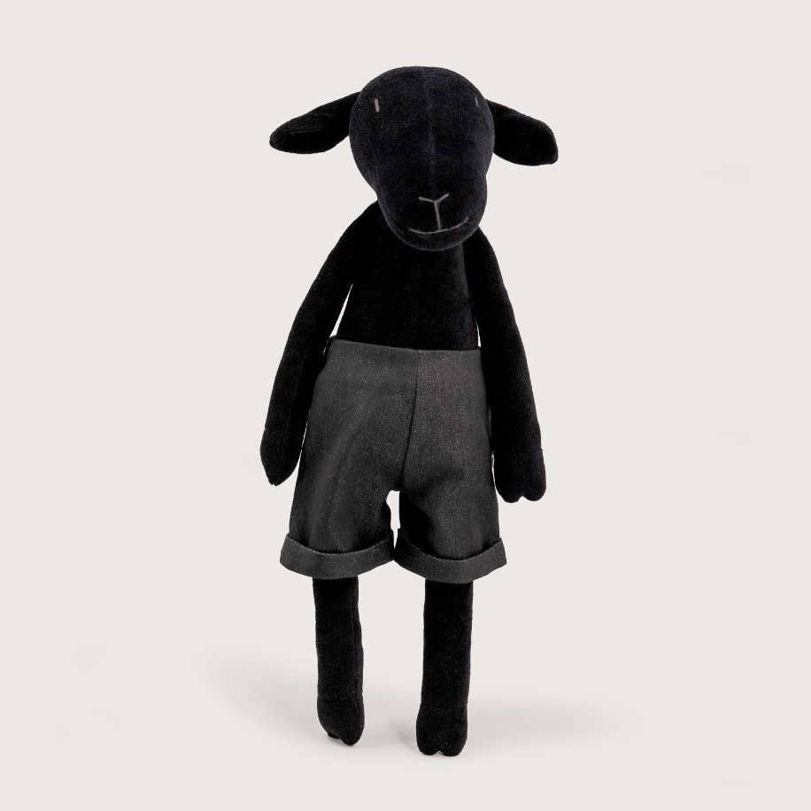 Kuscheltier Schaf Maia - 44cm Premium Plüschschaf aus GOTS-Bio-Baumwolle (Made in France)