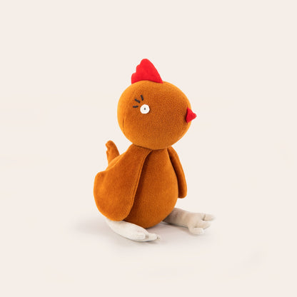 Kuscheltier Huhn Marie - 23cm Premium Plüschhuhn aus Bio-Baumwolle (Made in France)