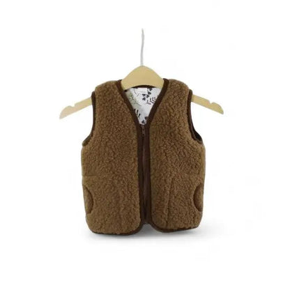 Kinderweste Merino Muster - Warme Merino-Weste mit Baumwollfutter und Woolmark-Zertifikat