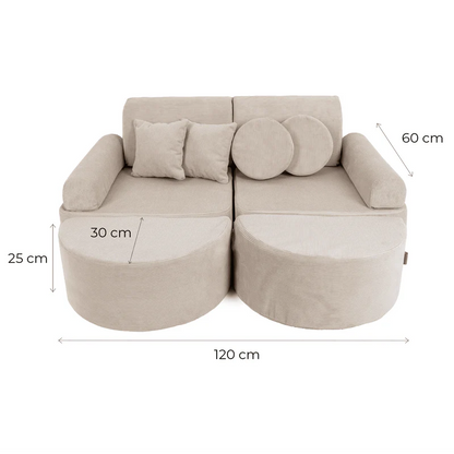 MeowBaby Spielsofa Mini Max Cord Premium