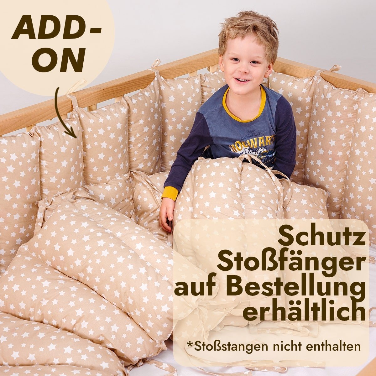 Montessori Bodenbett Holz - Hausbett & Laufstall mit Betthimmel ab 6 Monaten