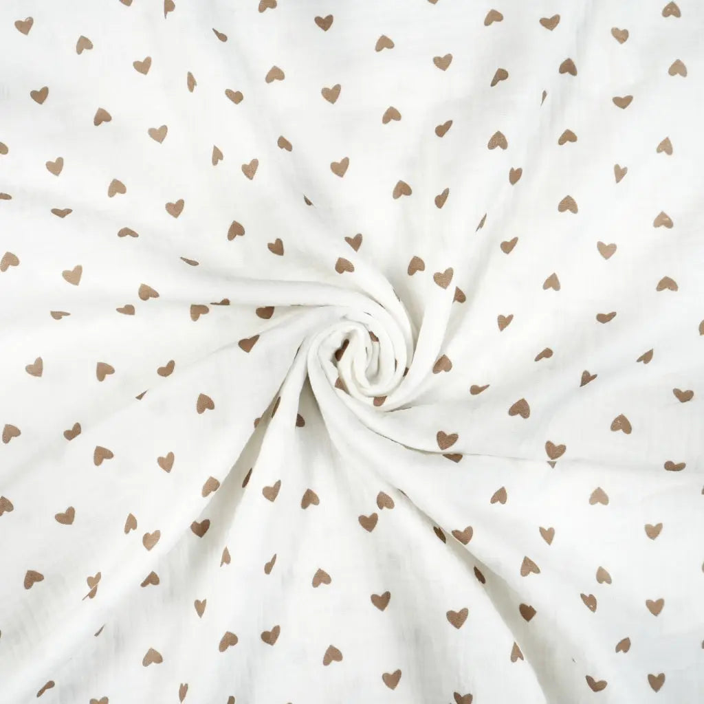 Kinderbettwäsche Musselin Herzen - 2.5 TOG Bettwäsche-Set mit Kissen & Decke