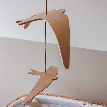 KANO BIRDS Schwalben-Mobile – Buchenholz